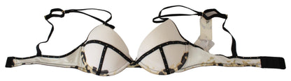 Just Cavalli Push-Up-BH aus Polyester und Spandex, Weiß