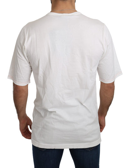 T-shirt Royal Top Léopard Blanc Dolce &amp; Gabbana