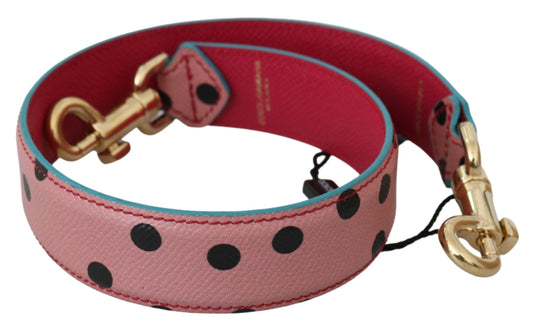 Bandoulière en cuir à pois roses Dolce &amp; Gabbana