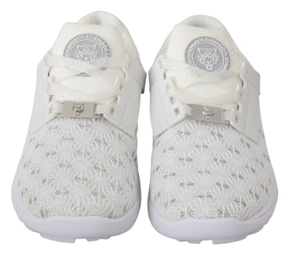 Baskets décontractées blanches en polyester Philipp Plein