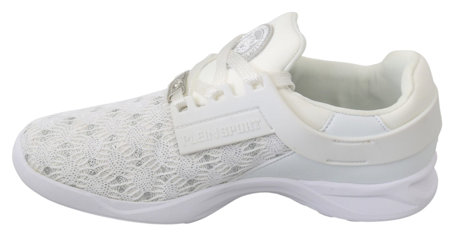 Baskets décontractées blanches en polyester Philipp Plein