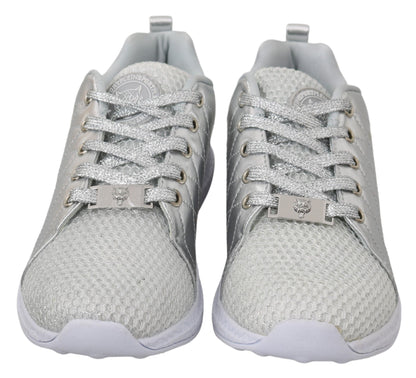 Baskets Philipp Plein Gisella en polyester argenté