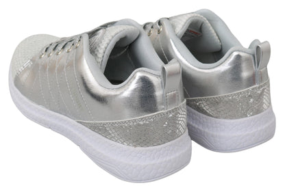 Baskets Philipp Plein Gisella en polyester argenté