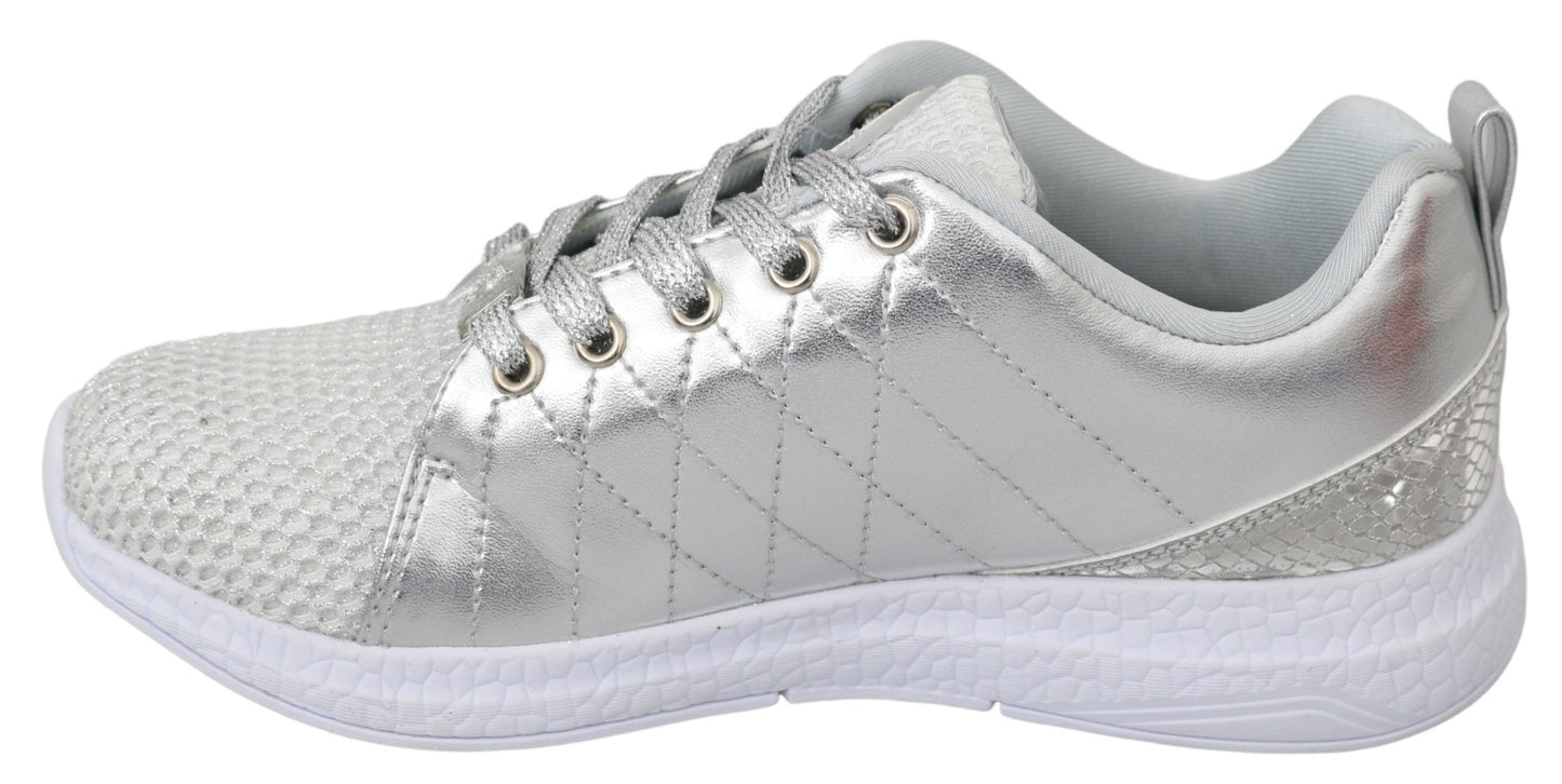 Baskets Philipp Plein Gisella en polyester argenté