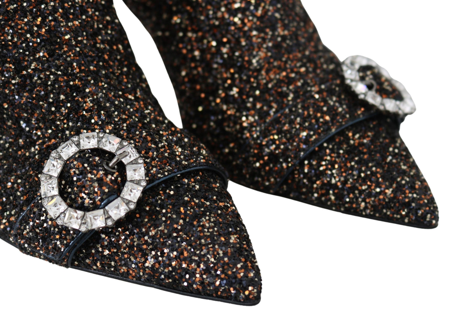 Jimmy Choo – Hanover – Glitzerstiefel mit Absatz in Amethyst-Mix