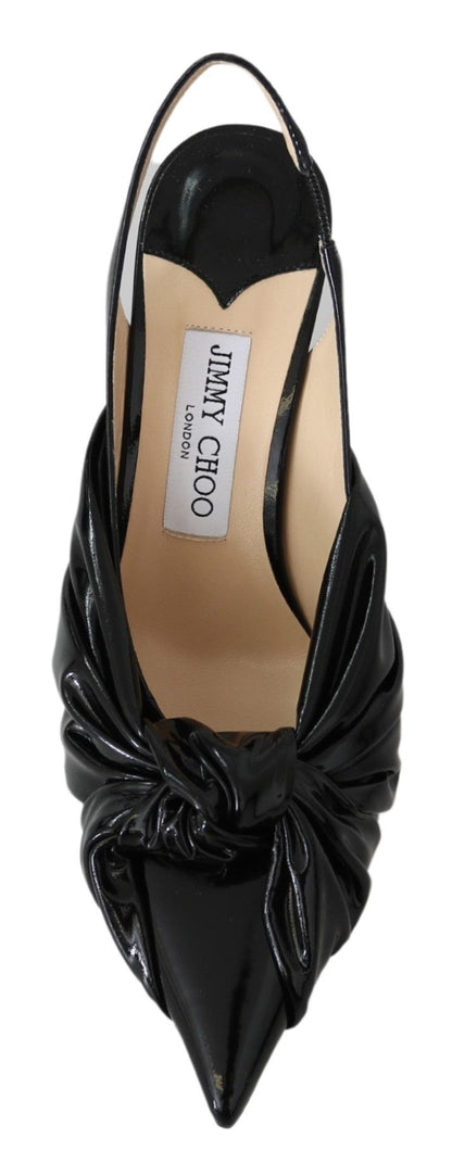 Jimmy Choo Elegante Pumps mit spitzer Zehenpartie aus schwarzem Leder