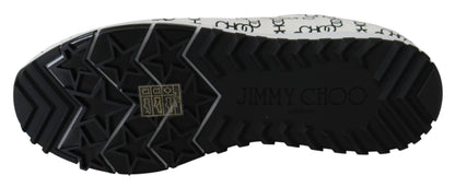 Jimmy Choo Elegante monochrome Leder-Sneakers