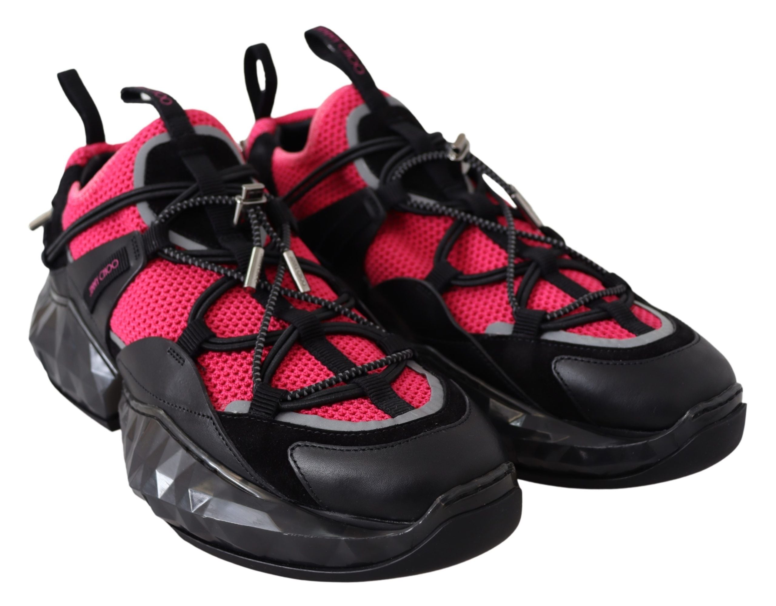 Sneakers en cuir et maille Electric Elegance