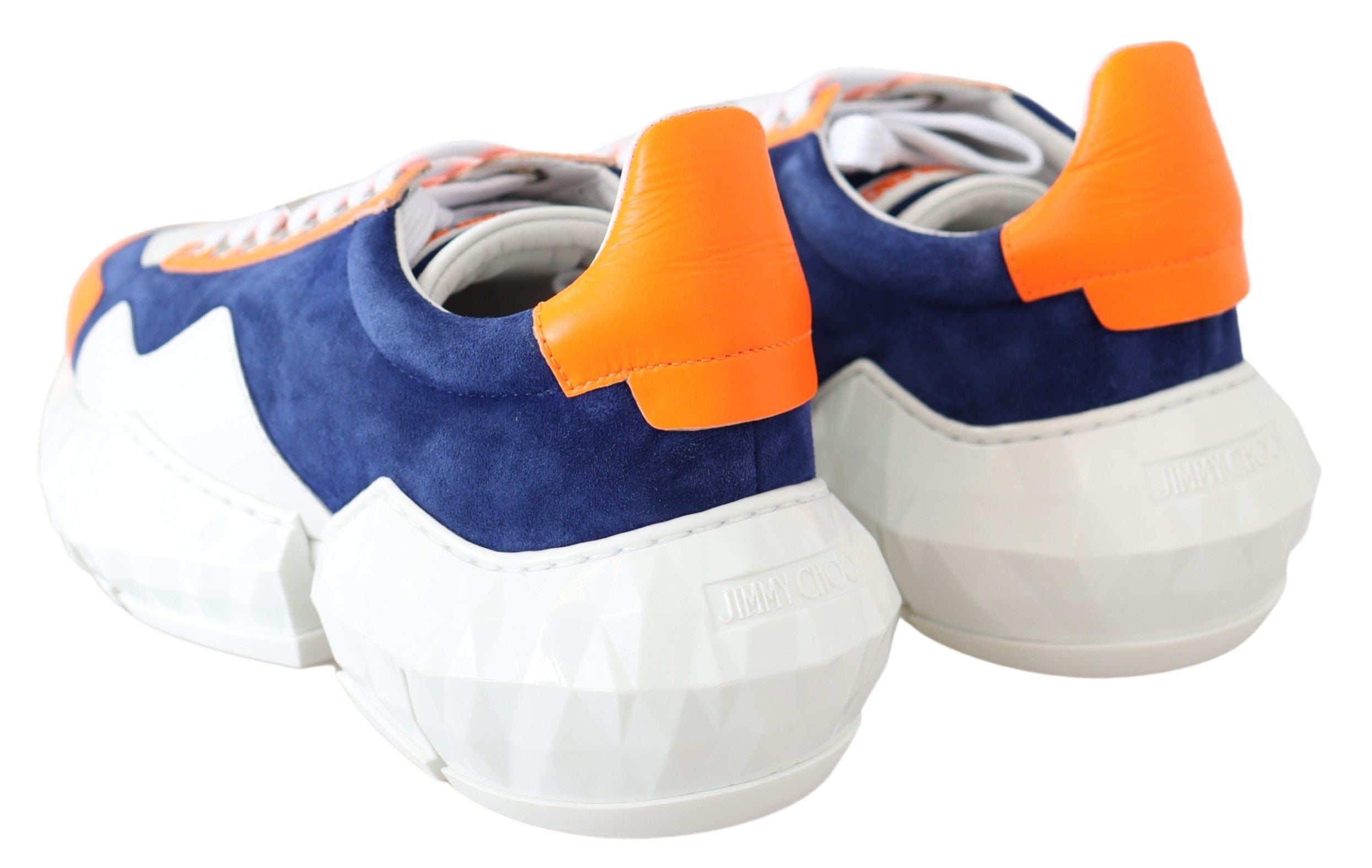 Sneakers en cuir et autres matières, style "Electric Elegance"