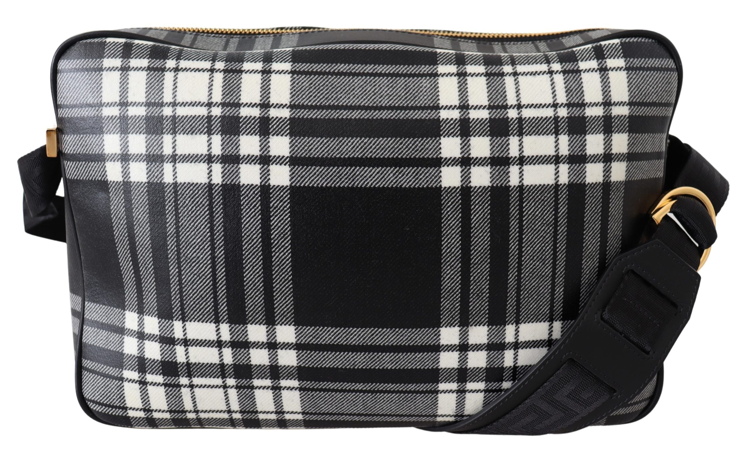 Sac bandoulière élégant en cuir gris.