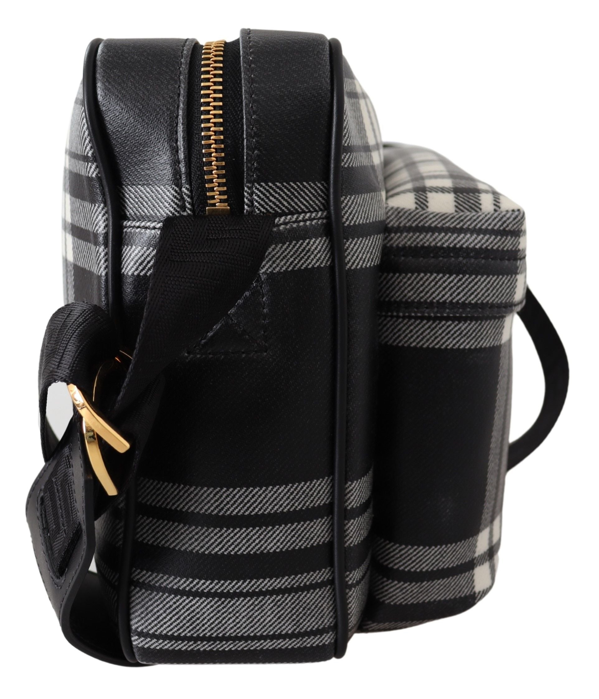 Sac bandoulière élégant en cuir gris.