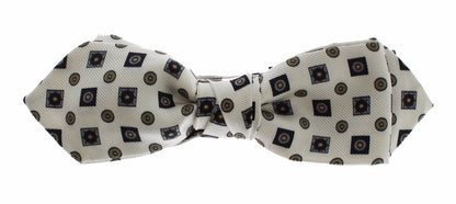 Coffret cadeau ceinture homme cuir et soie blanche Dolce &amp; Gabbana