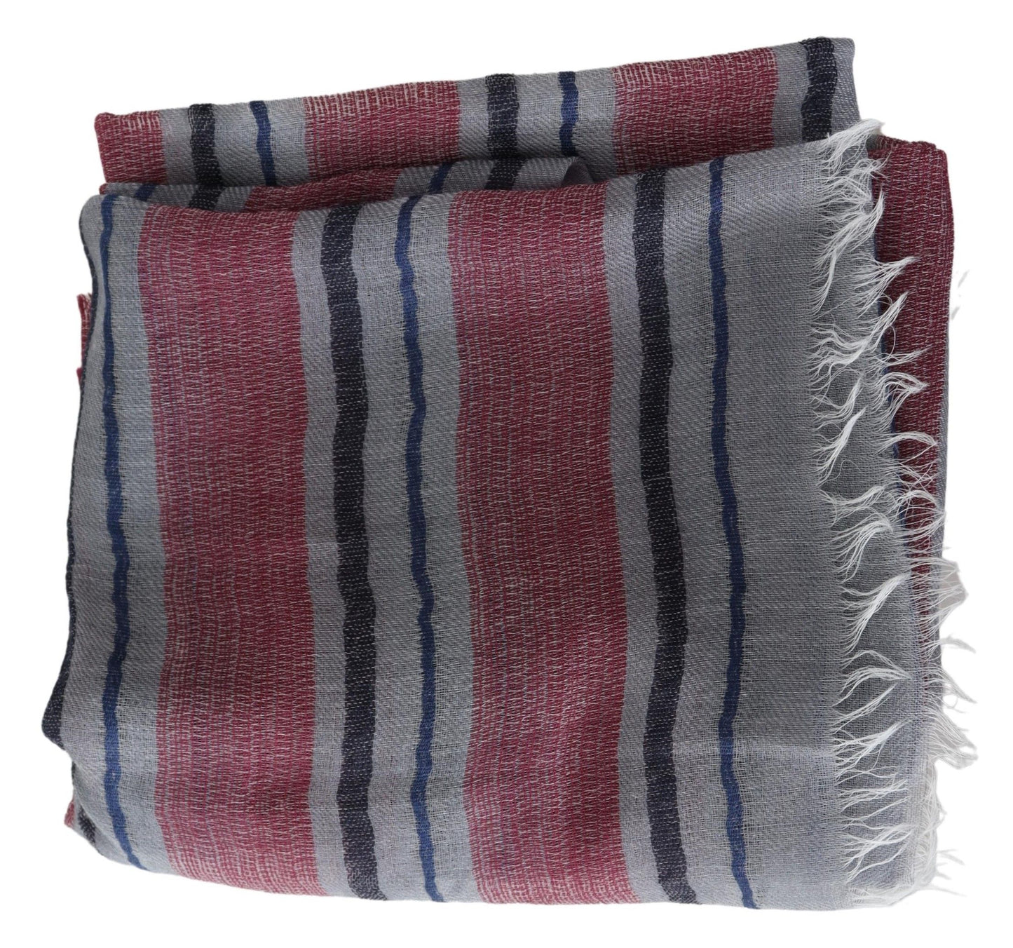 Missoni – Mehrfarbig gestreifter Unisex-Halswickelschal aus Wollmischung