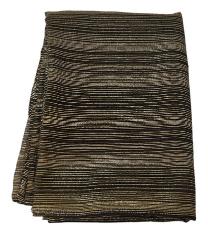 Foulard châle en soie stretch métallisé doré Dolce &amp; Gabbana