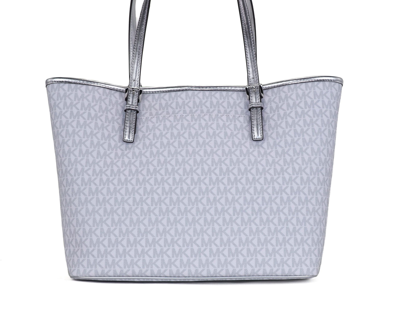 Michael Kors Jet Set Girls Print Medium Signature PVC Carryall Schultertasche (Bright White Multi)