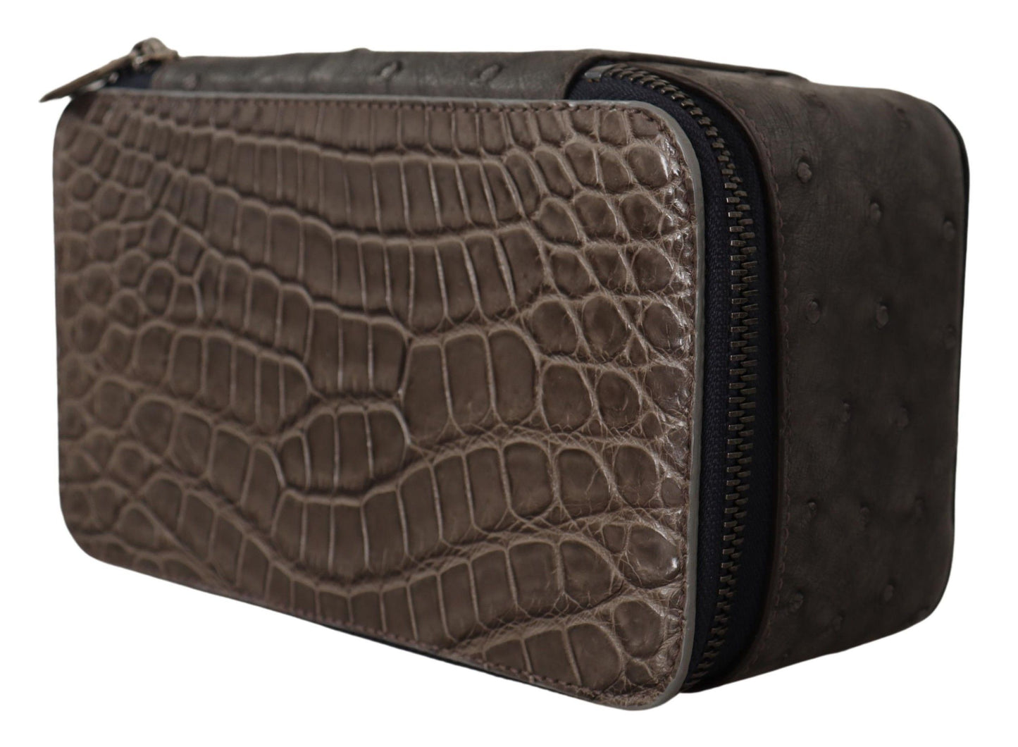 Trousse de toilette Dolce &amp; Gabbana en cuir gris