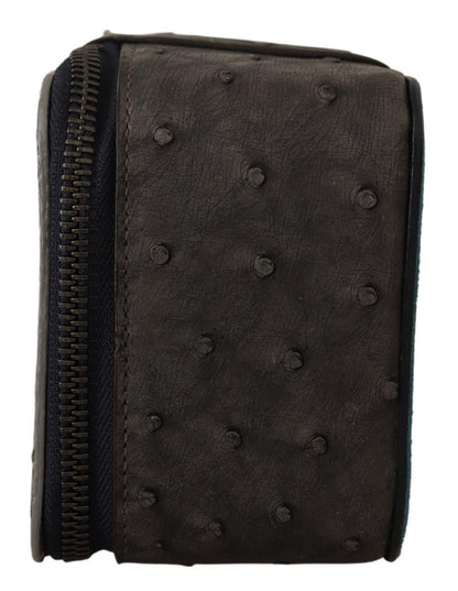 Trousse de toilette Dolce &amp; Gabbana en cuir gris