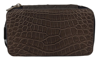 Trousse de toilette Dolce &amp; Gabbana en cuir gris