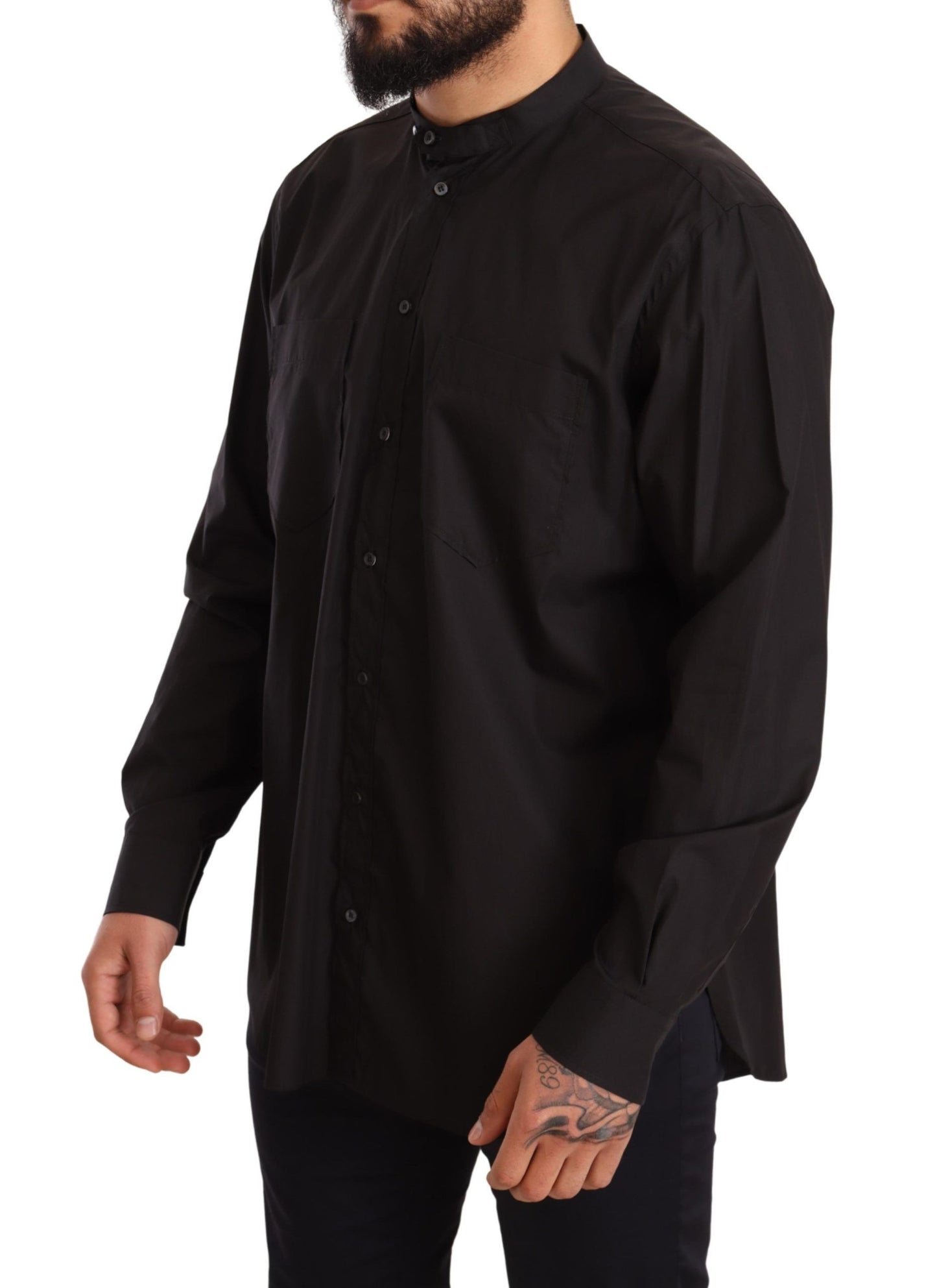 Chemise habillée noire Dolce &amp; Gabbana 100 % coton