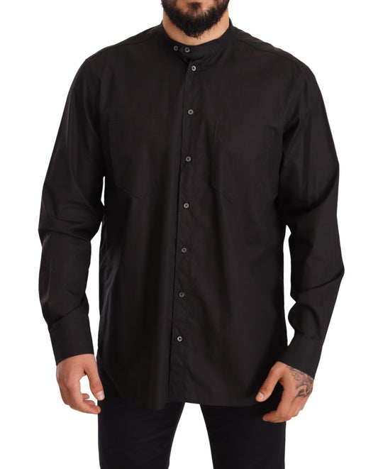 Chemise habillée noire Dolce &amp; Gabbana 100 % coton