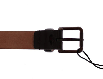 Dolce &amp; Gabbana Ceinture à logo en cuir marron Ceinture Cintura