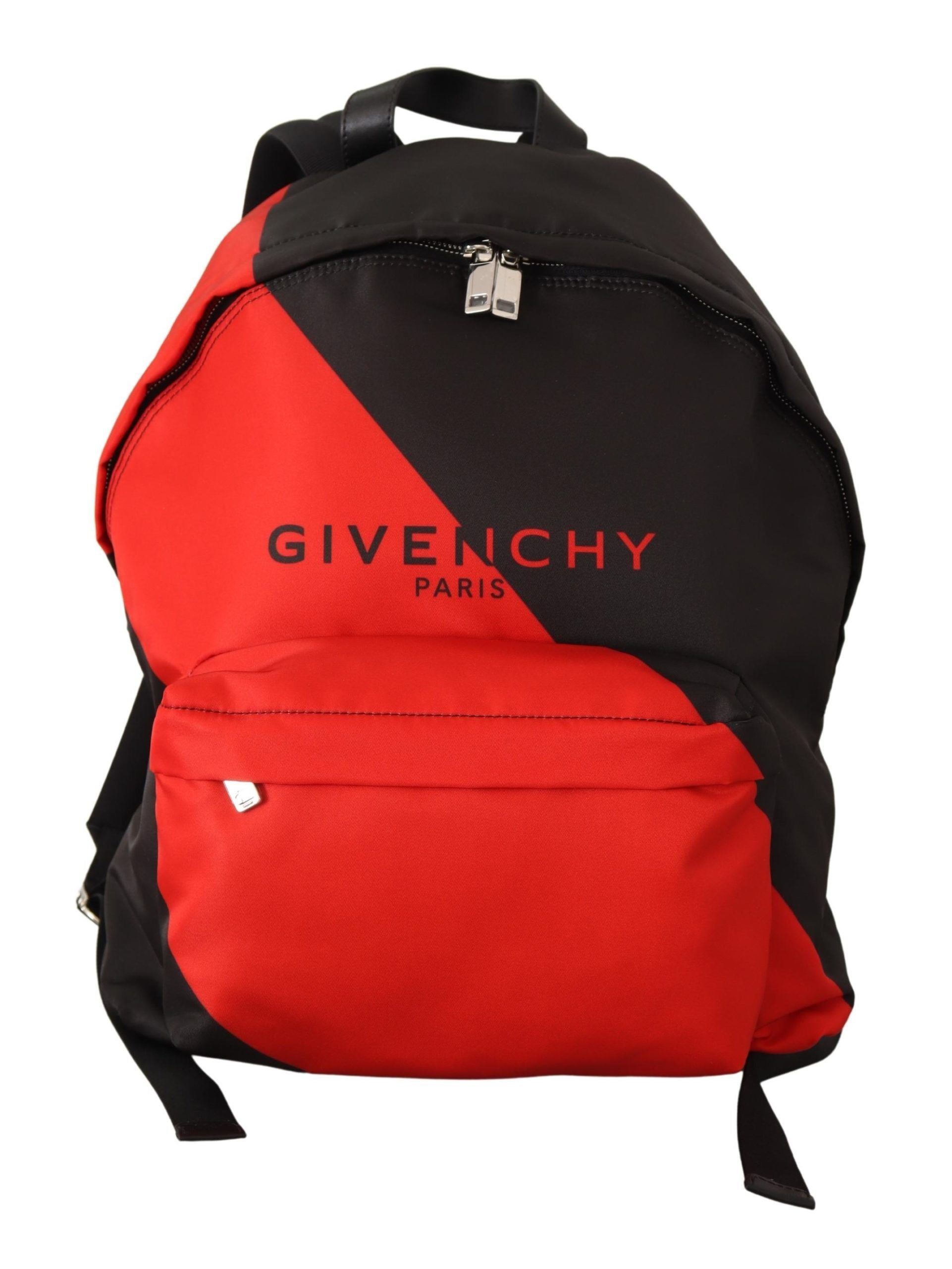 Sac à dos urbain élégant noir et rouge