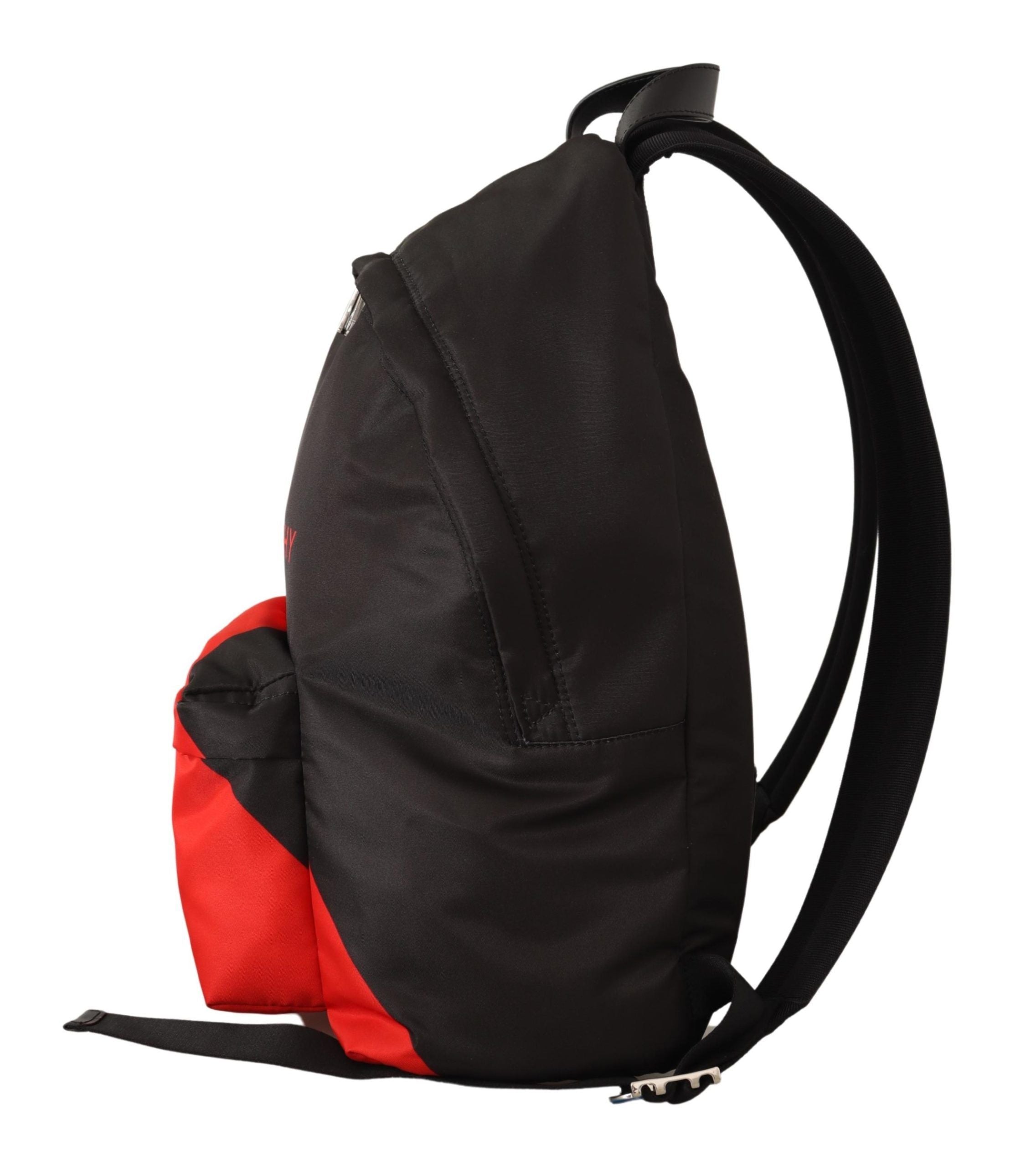Sac à dos urbain élégant noir et rouge