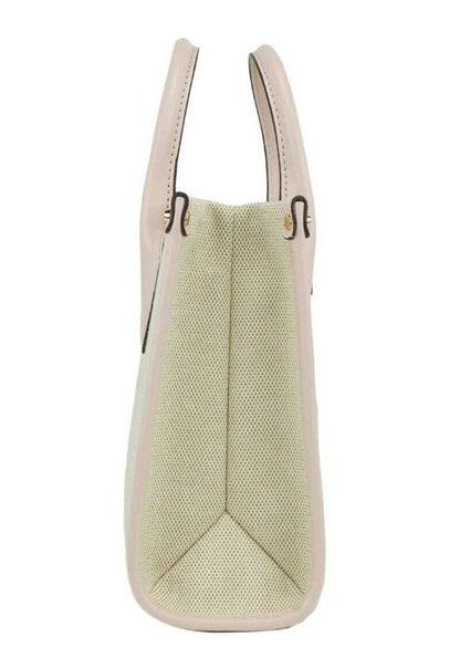 Michael Kors Mirella Kleine Puderrosa Canvas Shopper Umhängetasche Handtasche