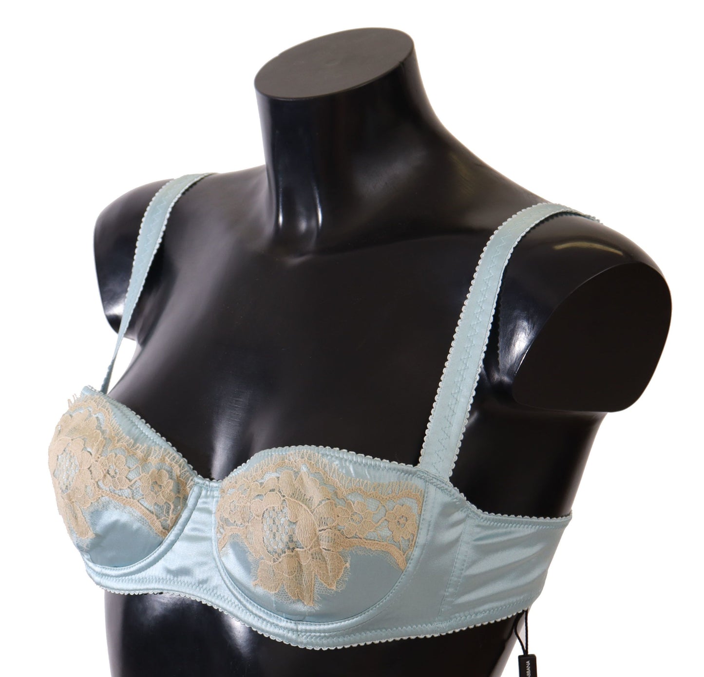 Soutien-gorge balconnet semi-rembourré bleu clair Dolce &amp; Gabbana
