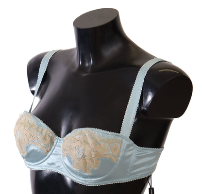 Soutien-gorge balconnet semi-rembourré bleu clair Dolce &amp; Gabbana