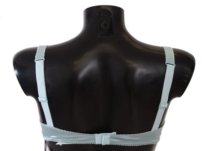 Soutien-gorge balconnet semi-rembourré bleu clair Dolce &amp; Gabbana