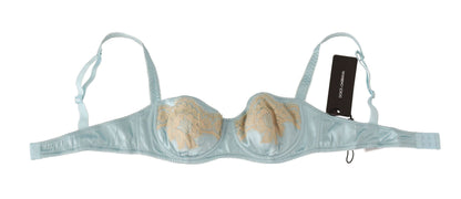 Soutien-gorge balconnet semi-rembourré bleu clair Dolce &amp; Gabbana