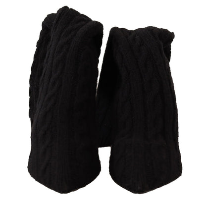 Bottines montantes noires extensibles Dolce &amp; Gabbana