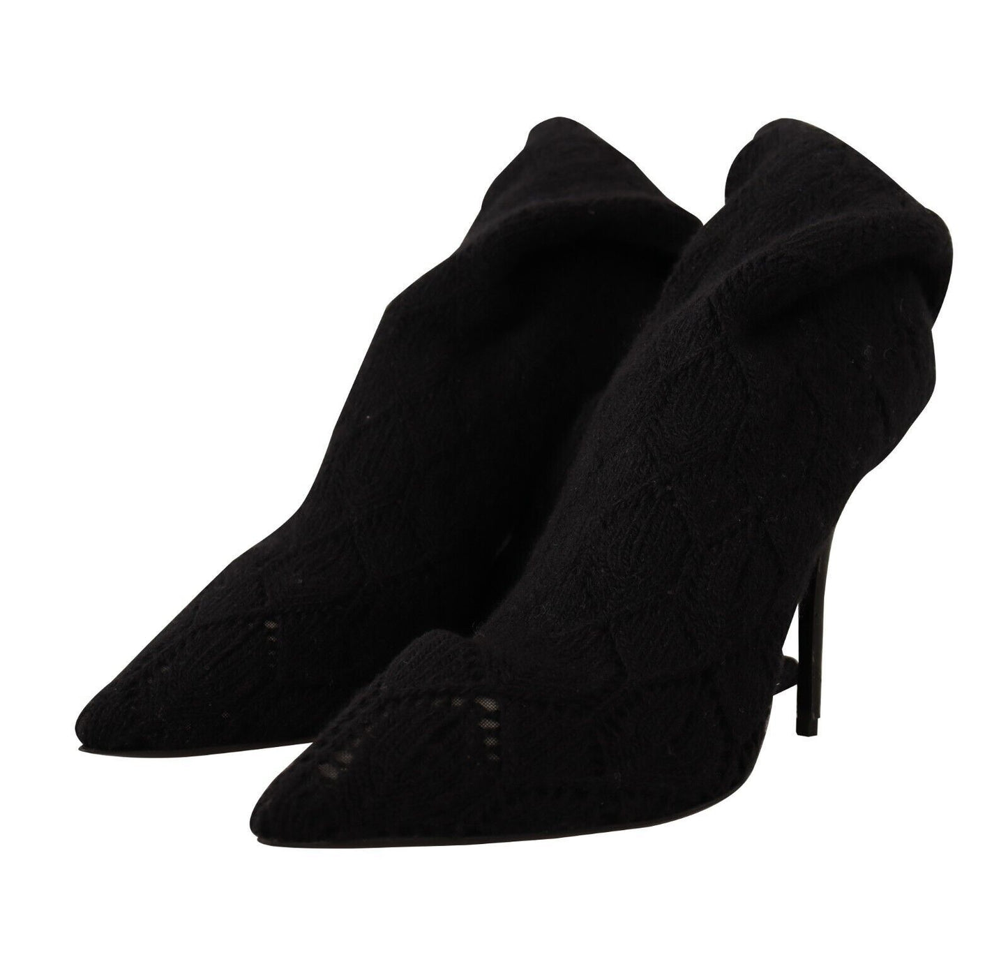 Bottines montantes noires extensibles Dolce &amp; Gabbana
