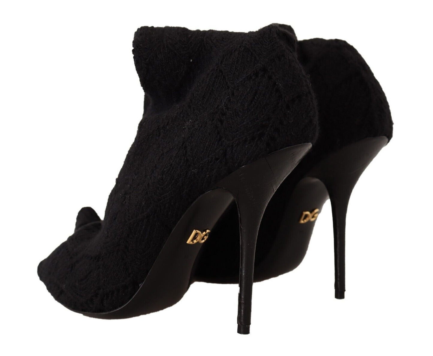 Bottines montantes noires extensibles Dolce &amp; Gabbana