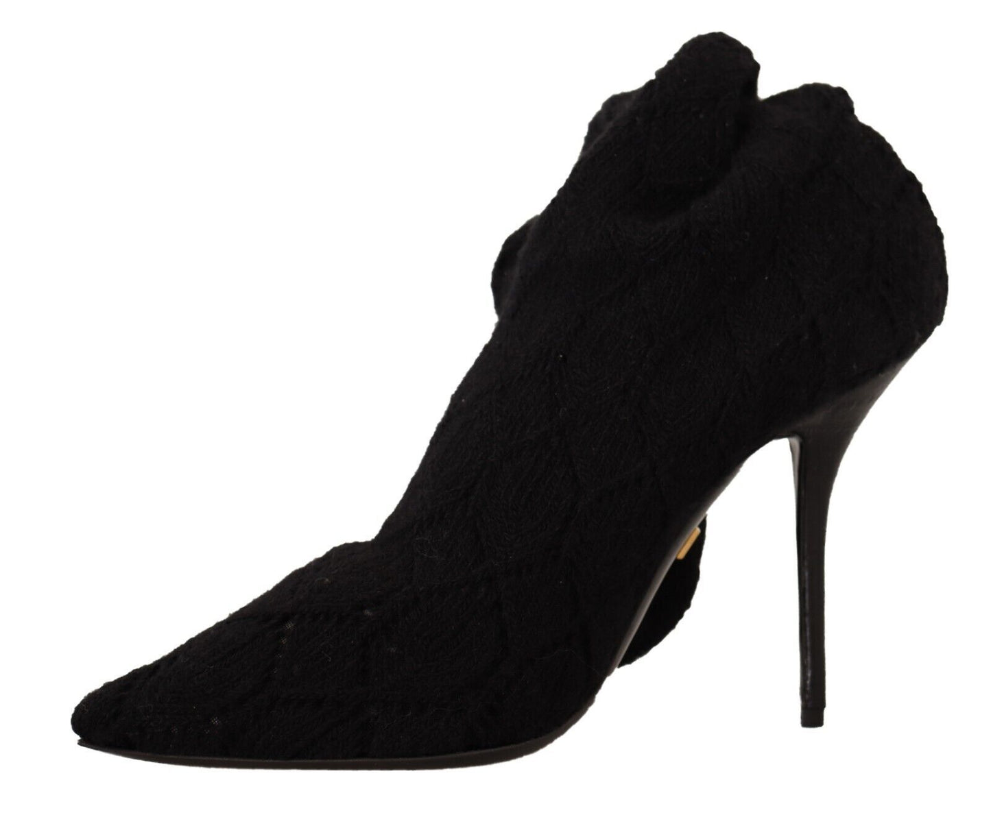 Bottines montantes noires extensibles Dolce &amp; Gabbana