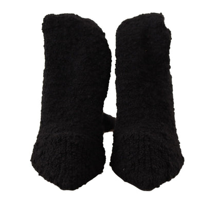 Bottines montantes noires extensibles Dolce &amp; Gabbana