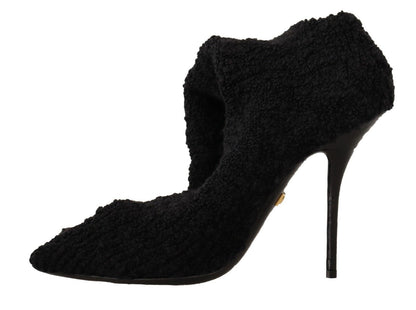 Bottines montantes noires extensibles Dolce &amp; Gabbana