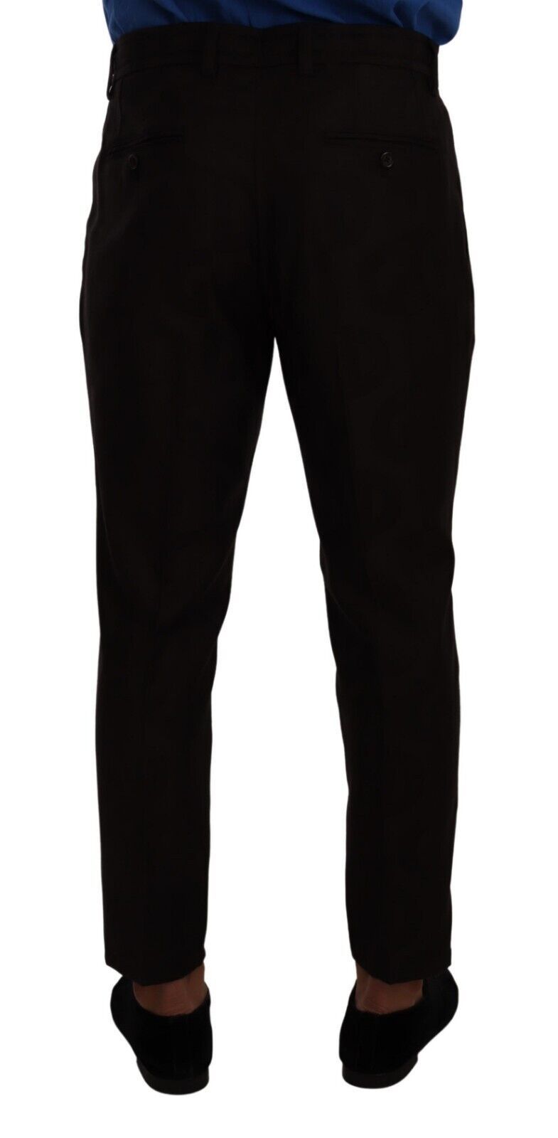 Pantalon skinny en laine bordeaux Dolce &amp; Gabbana pour homme