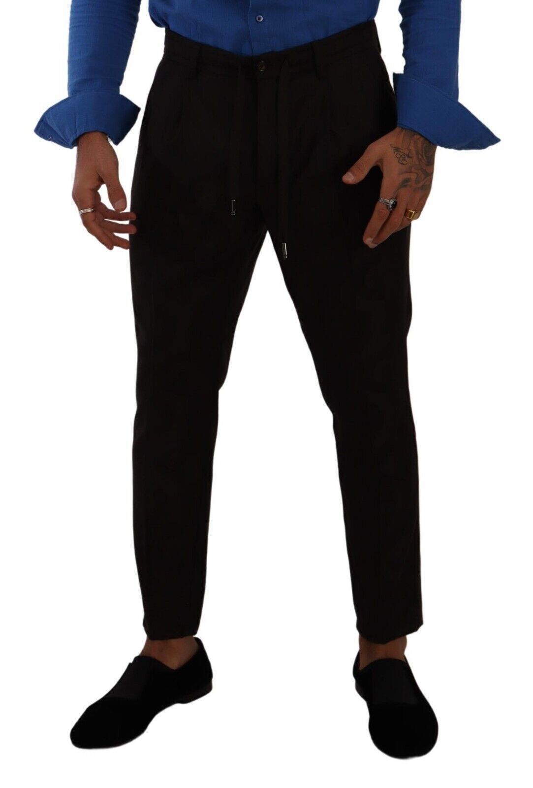 Pantalon skinny en laine bordeaux Dolce &amp; Gabbana pour homme