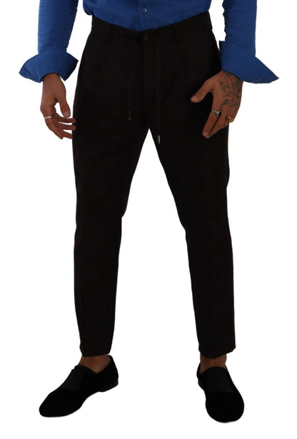 Pantalon skinny en laine bordeaux Dolce &amp; Gabbana pour homme
