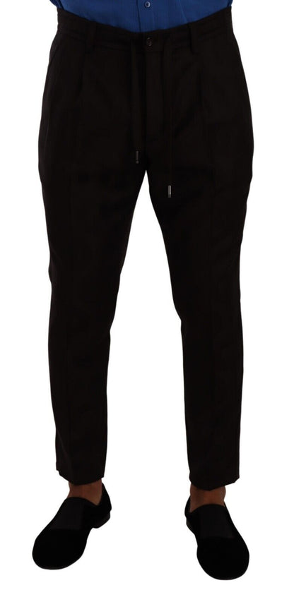 Pantalon skinny en laine bordeaux Dolce &amp; Gabbana pour homme