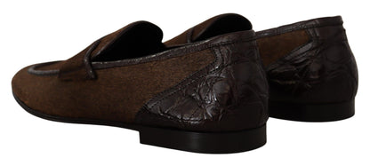 Chaussures Dolce &amp; Gabbana Mocassins habillés en cuir marron Chaussures à enfiler