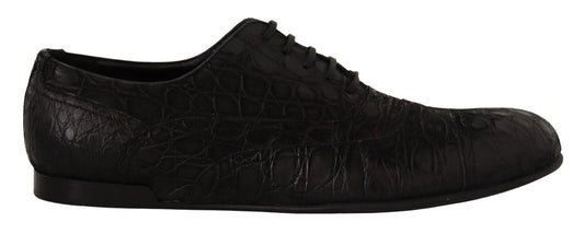 Chaussures Oxford Dolce &amp; Gabbana en cuir noir Caïman pour homme