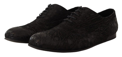 Chaussures Oxford Dolce &amp; Gabbana en cuir noir Caïman pour homme