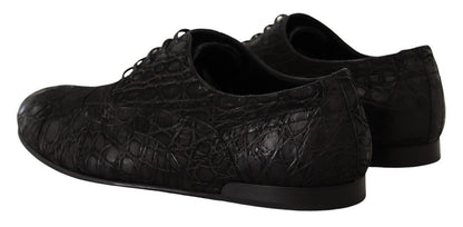 Chaussures Oxford Dolce &amp; Gabbana en cuir noir Caïman pour homme