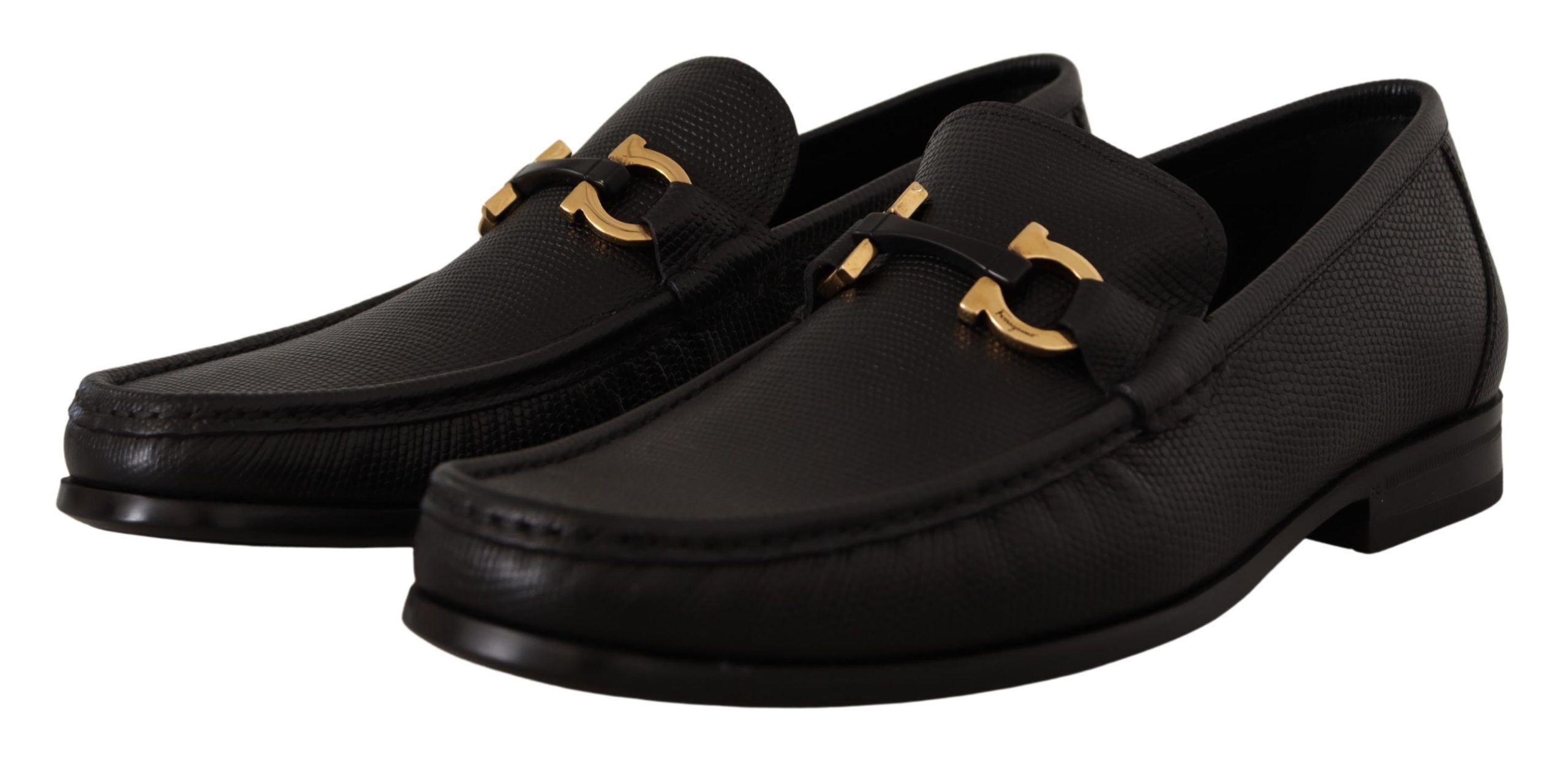 Brogues en cuir de veau noir élégantes