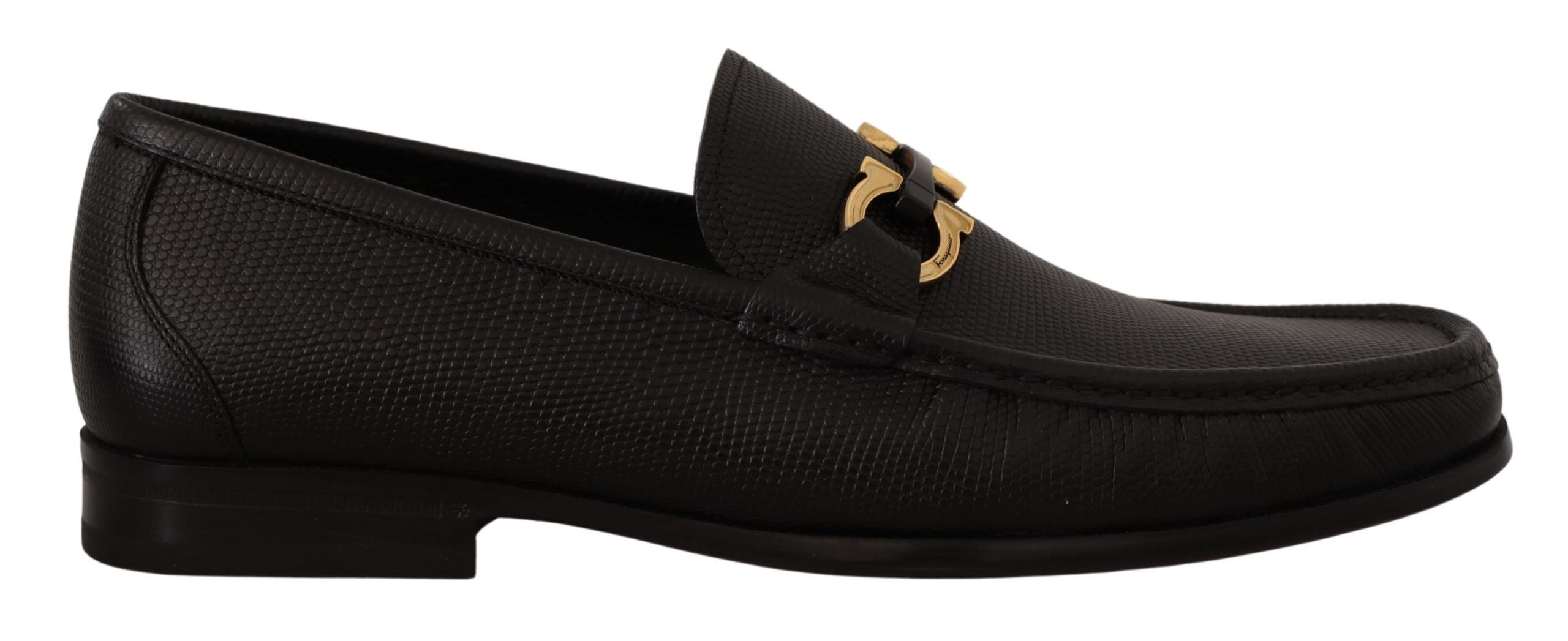 Brogues en cuir de veau noir élégantes