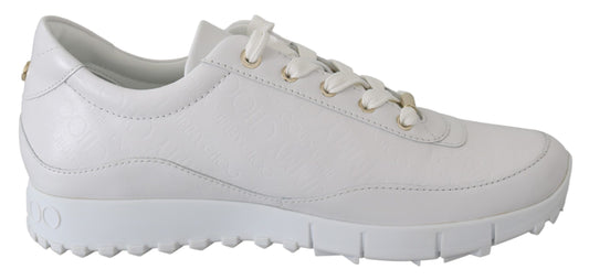 Jimmy Choo Elegante weiße Ledersneaker
