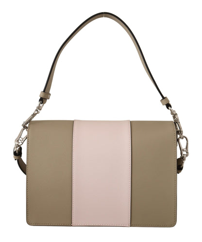 Karl Lagerfeld – Schicke Schultertasche in Salbeigrün mit zwei Riemen